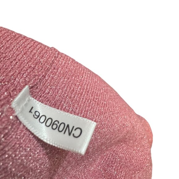 7th Avenue Design Studio Womens  Size XS Pink Metallic Off-Shoulder Sweater - Picture 8 of 8